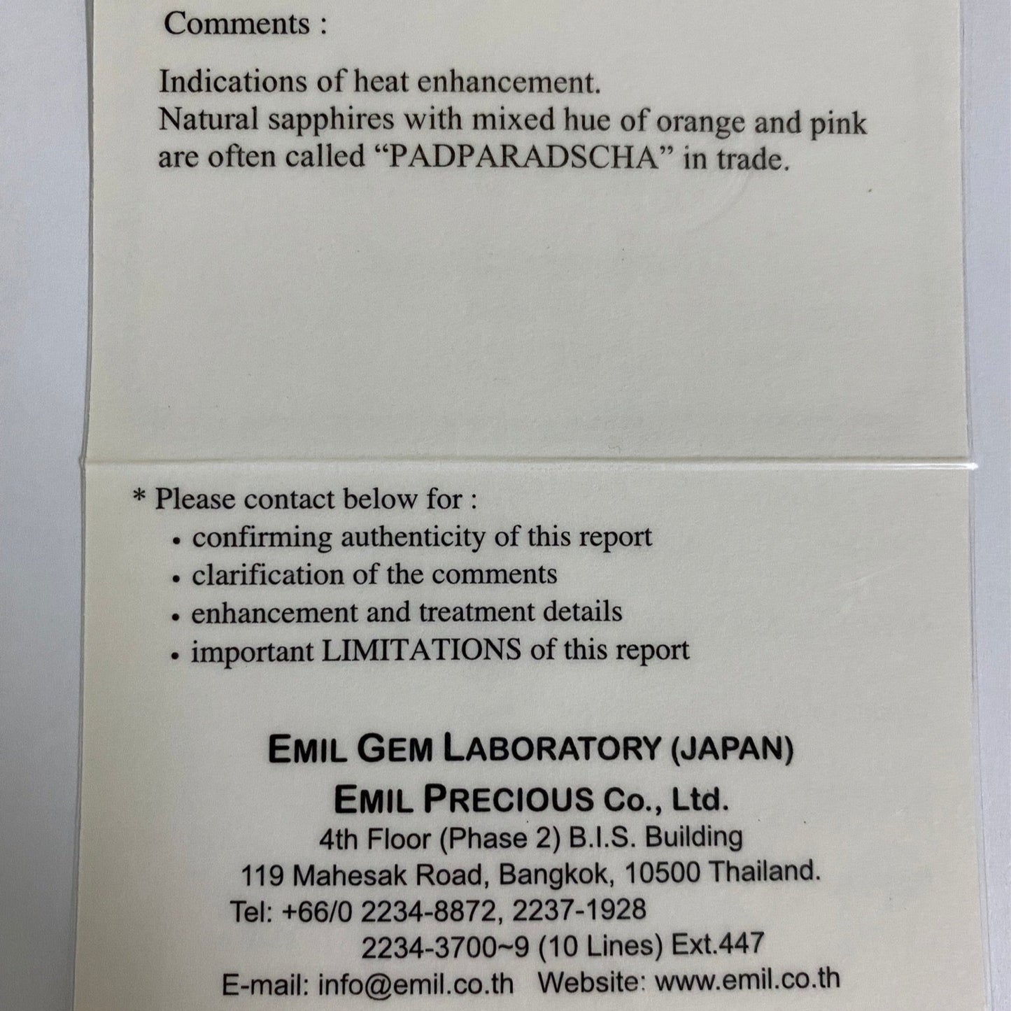 【Trial Price】Padparadscha Sapphire 0.429ct / Sri Lanka