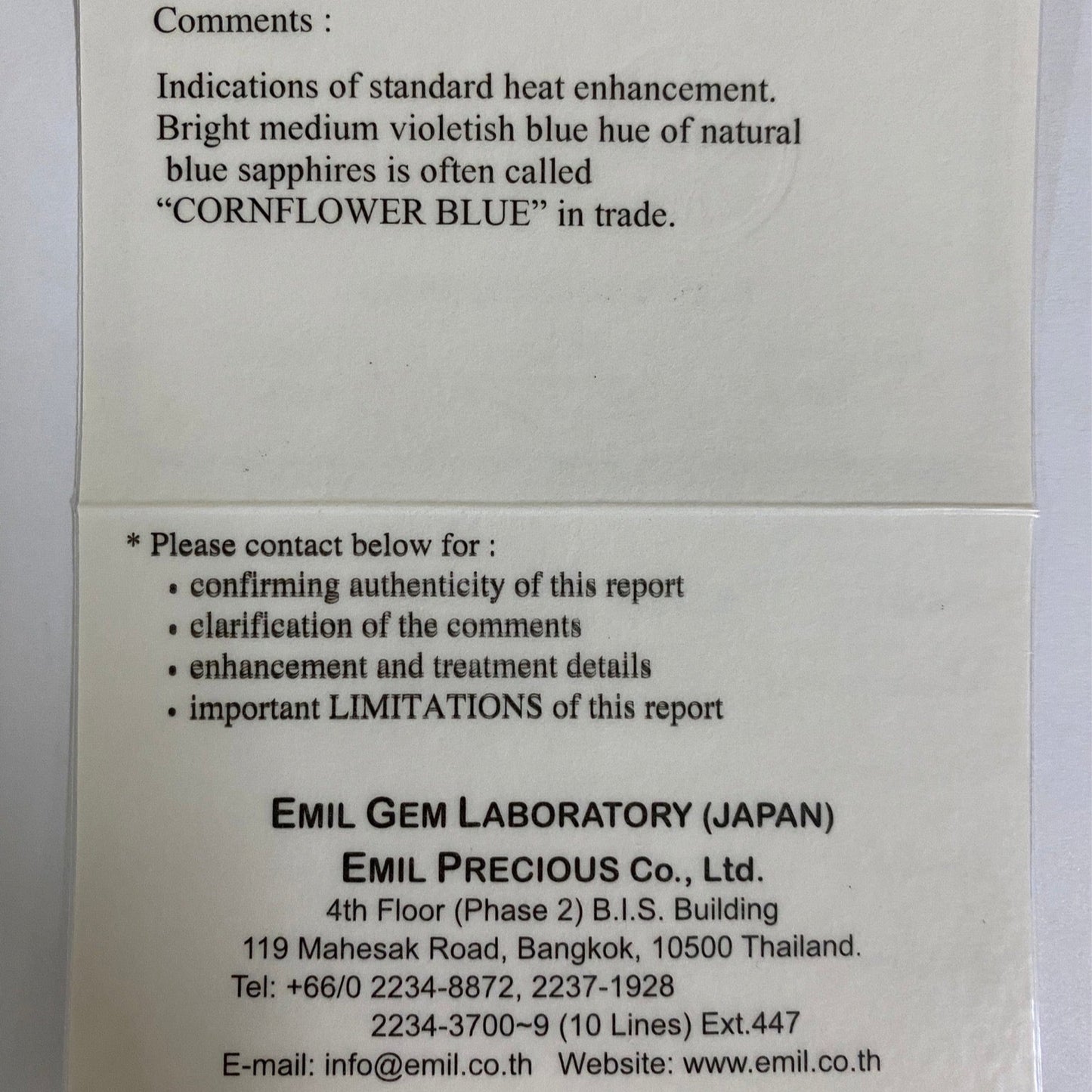 Cornflower Blue Sapphire 0.375ct / Sri Lanka
