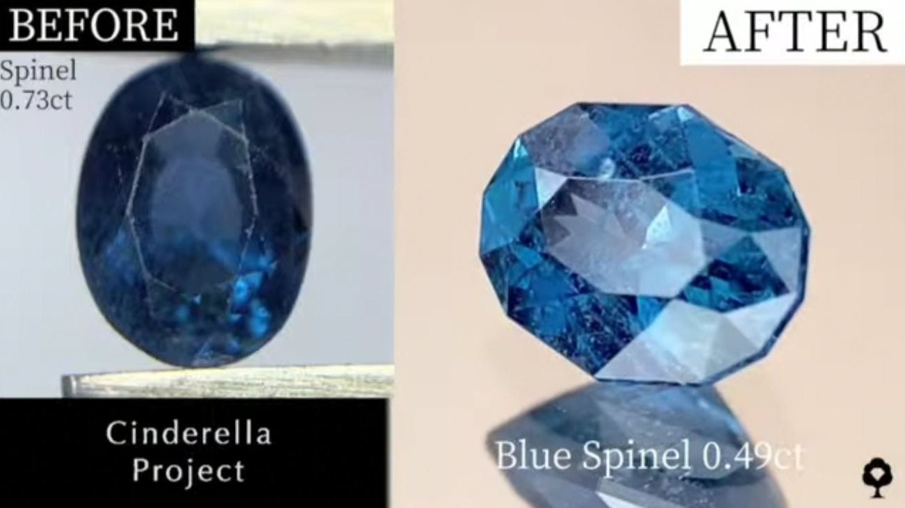 【Cinderella Project】Spinel 0.73ct→0.49ct