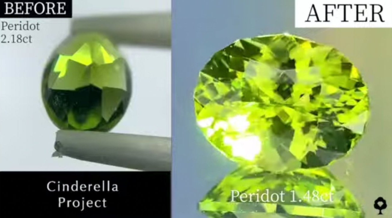 【Cinderella Project】Peridot 2.18ct→1.48ct
