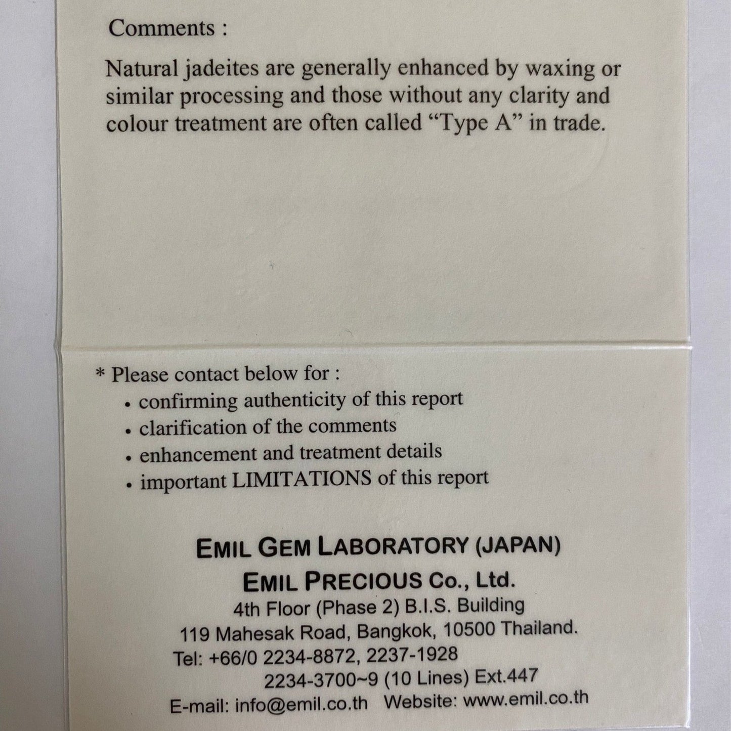Jadeite 翡翠 0.754ct / Burma