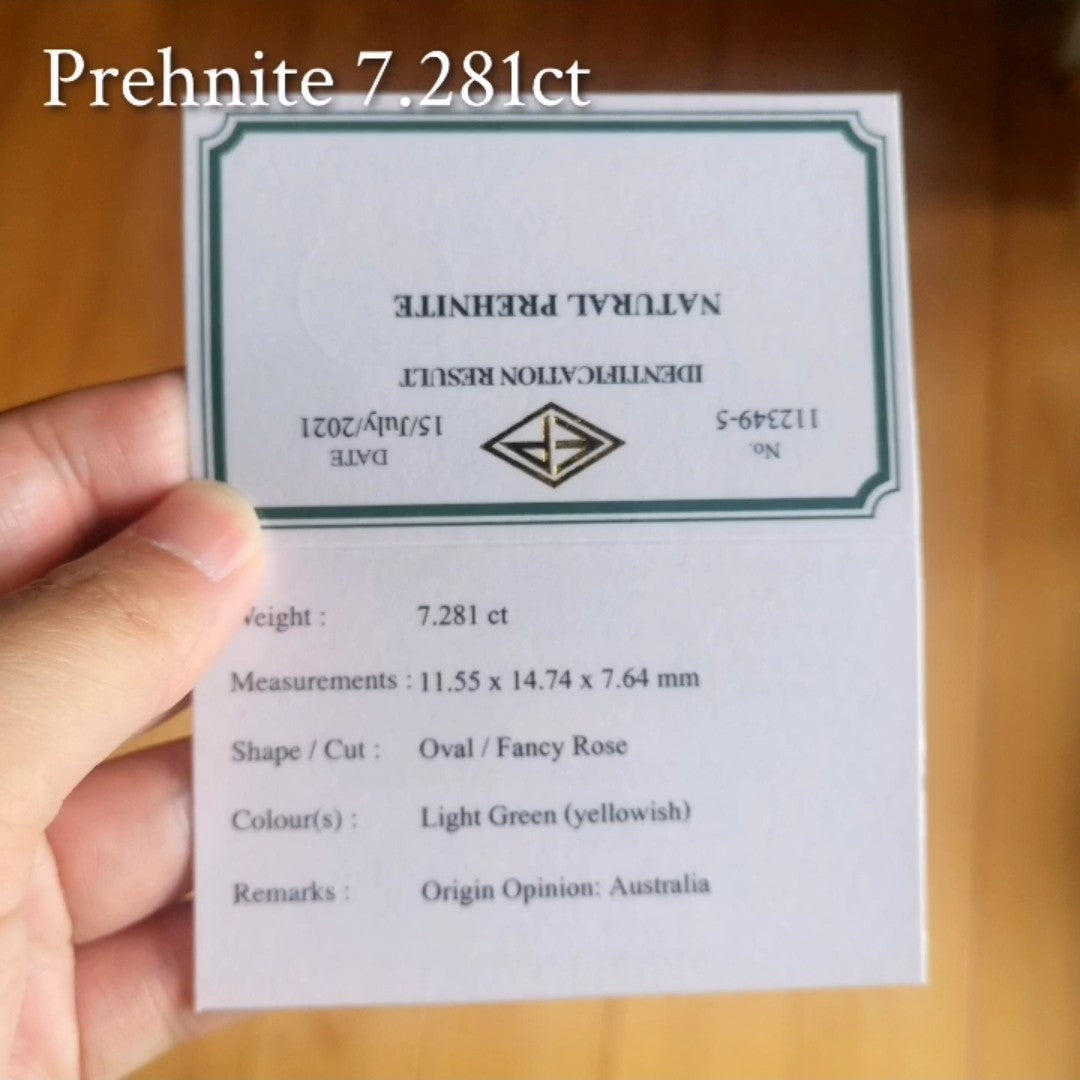 Prehnite 7.281ct / Australia