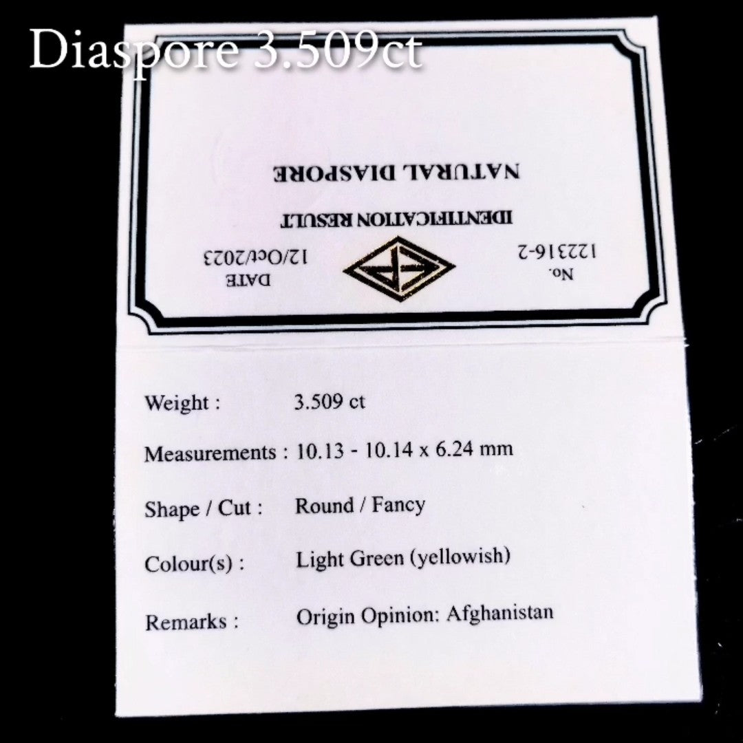 Diaspore 3.509ct / Afghanistan