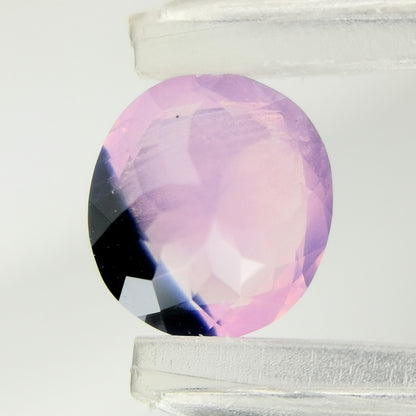 【Trial】“Dark Blue ＆ Silky Pink” Un-Heat Parti-Color Sapphire 1.010ct / Vietnam