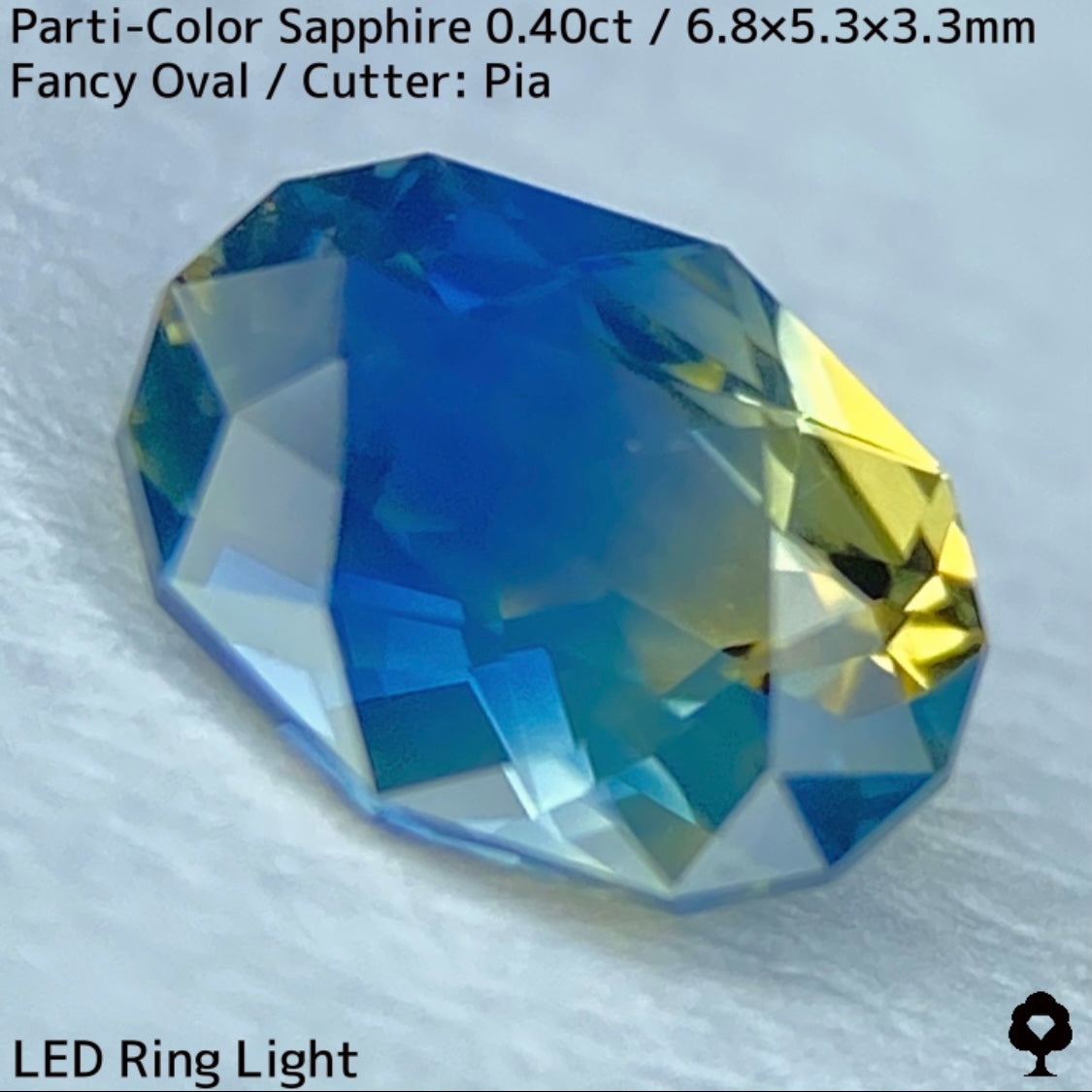 Kanchanaburi Parti-Color Sapphire 0.40ct