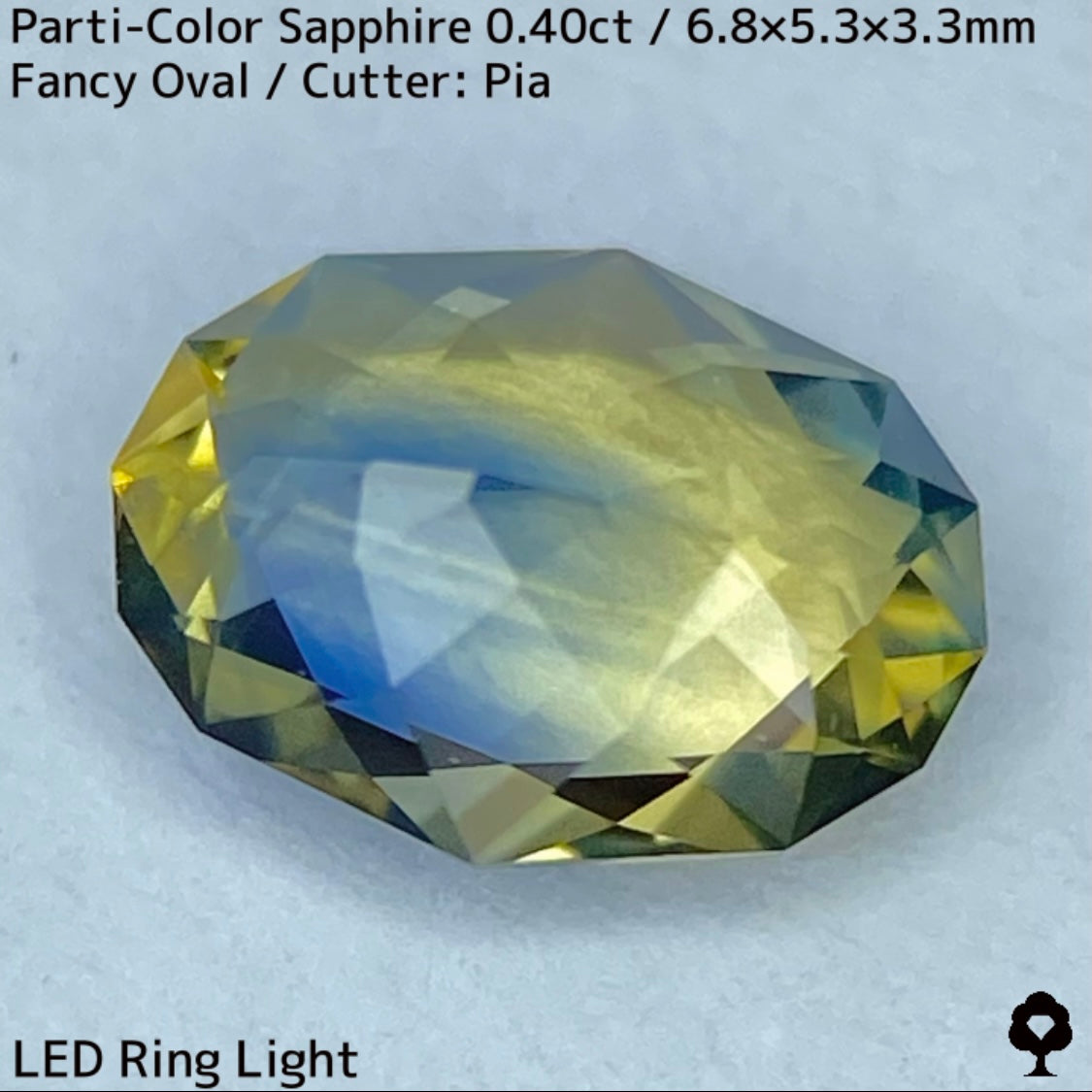 Kanchanaburi Parti-Color Sapphire 0.40ct