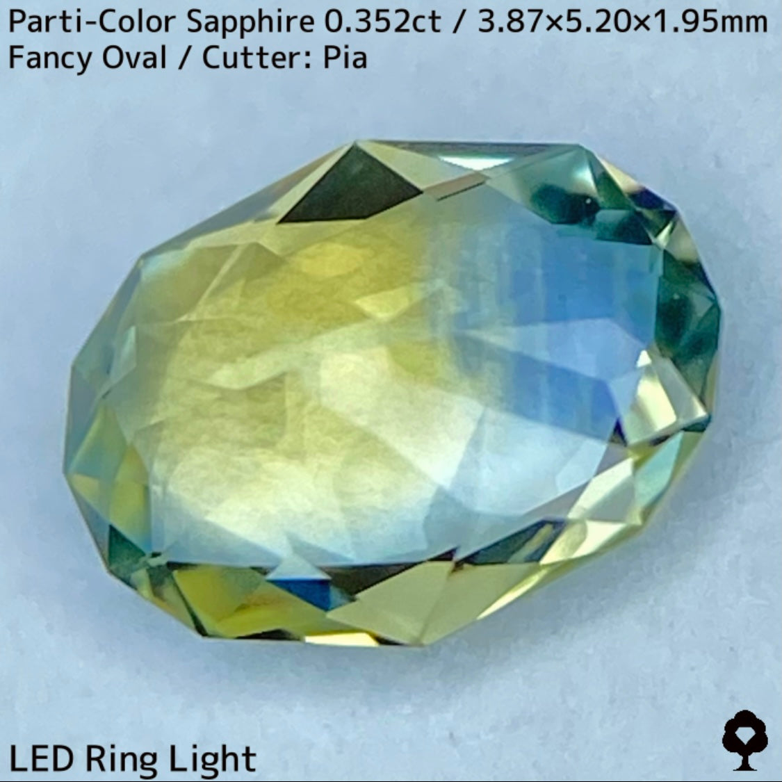 Kanchanaburi Parti-Color Sapphire 0.352ct