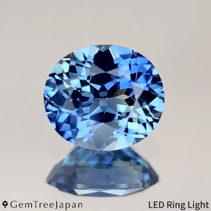 Greenish Light Blue Sapphire 0.621ct / Thailand(Kanchanaburi)