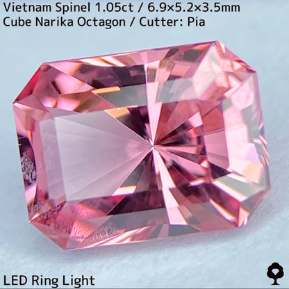 Spinel 1.056ct / Vietnam / Cube Narika "Made form rough stone"