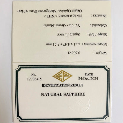 Un-Heat Sapphire 0.606ct / Madagascar