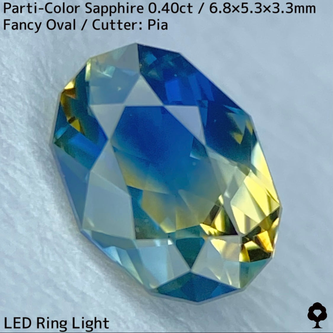 Kanchanaburi Parti-Color Sapphire 0.40ct