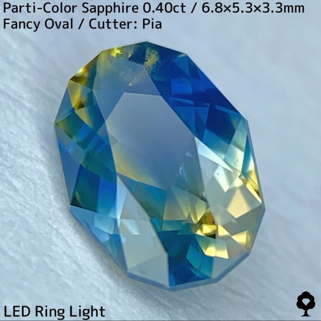 Kanchanaburi Parti-Color Sapphire 0.40ct