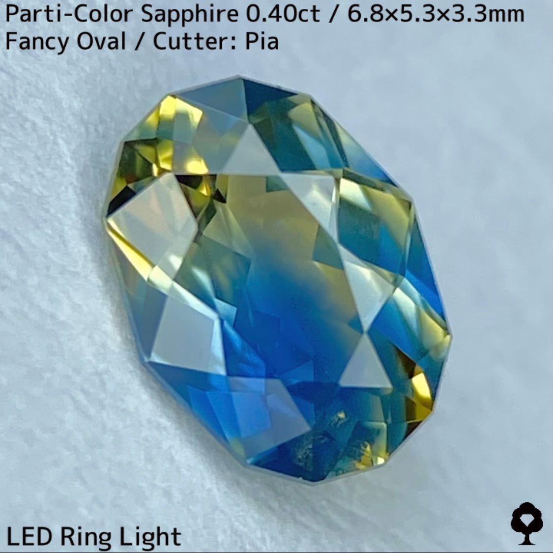 Kanchanaburi Parti-Color Sapphire 0.40ct