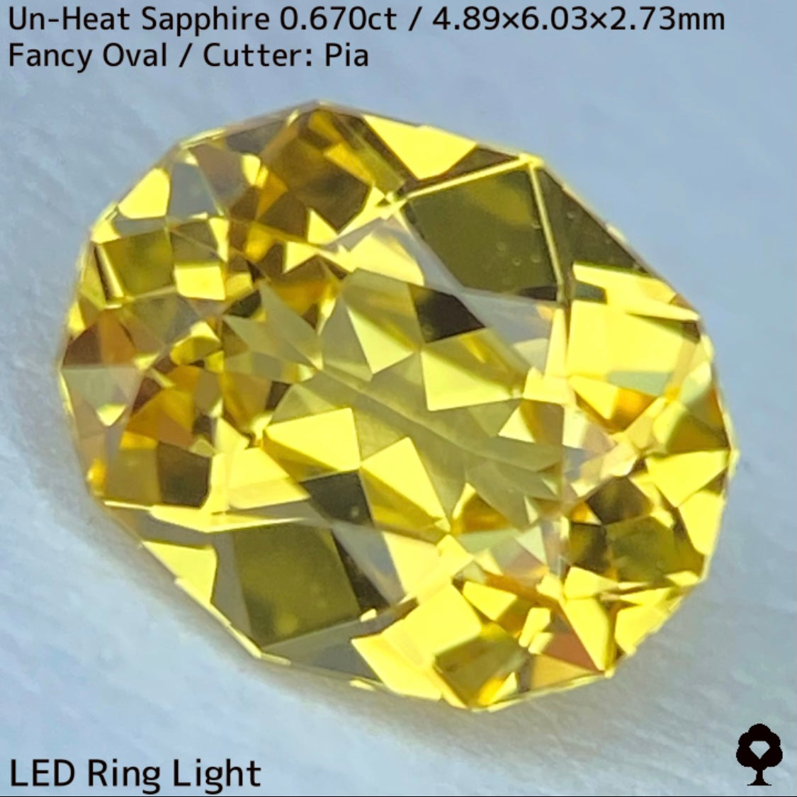 Un-Heat Yellow Sapphire 0.670ct / Kanchanaburi