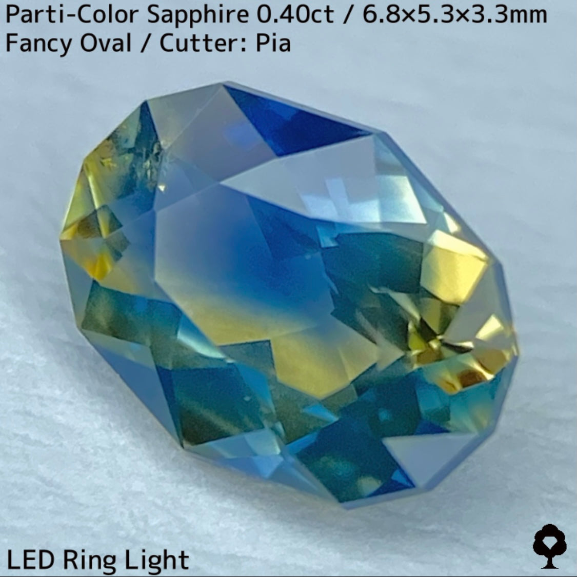 Kanchanaburi Parti-Color Sapphire 0.40ct