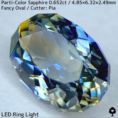 Kanchanaburi Parti-Color Sapphire 0.652ct