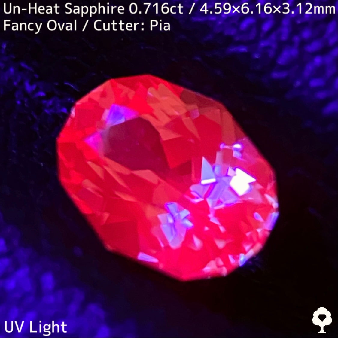 Unheated Madagascar sapphire 0.716ct ★ High quality, luxurious pinkish purple crystal with a super clear beauty