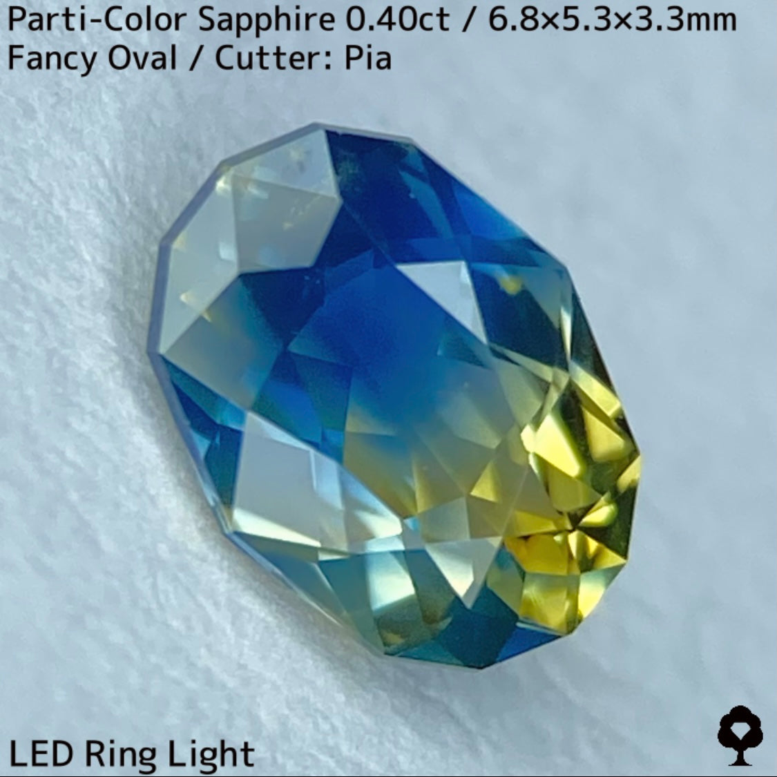 Kanchanaburi Parti-Color Sapphire 0.40ct