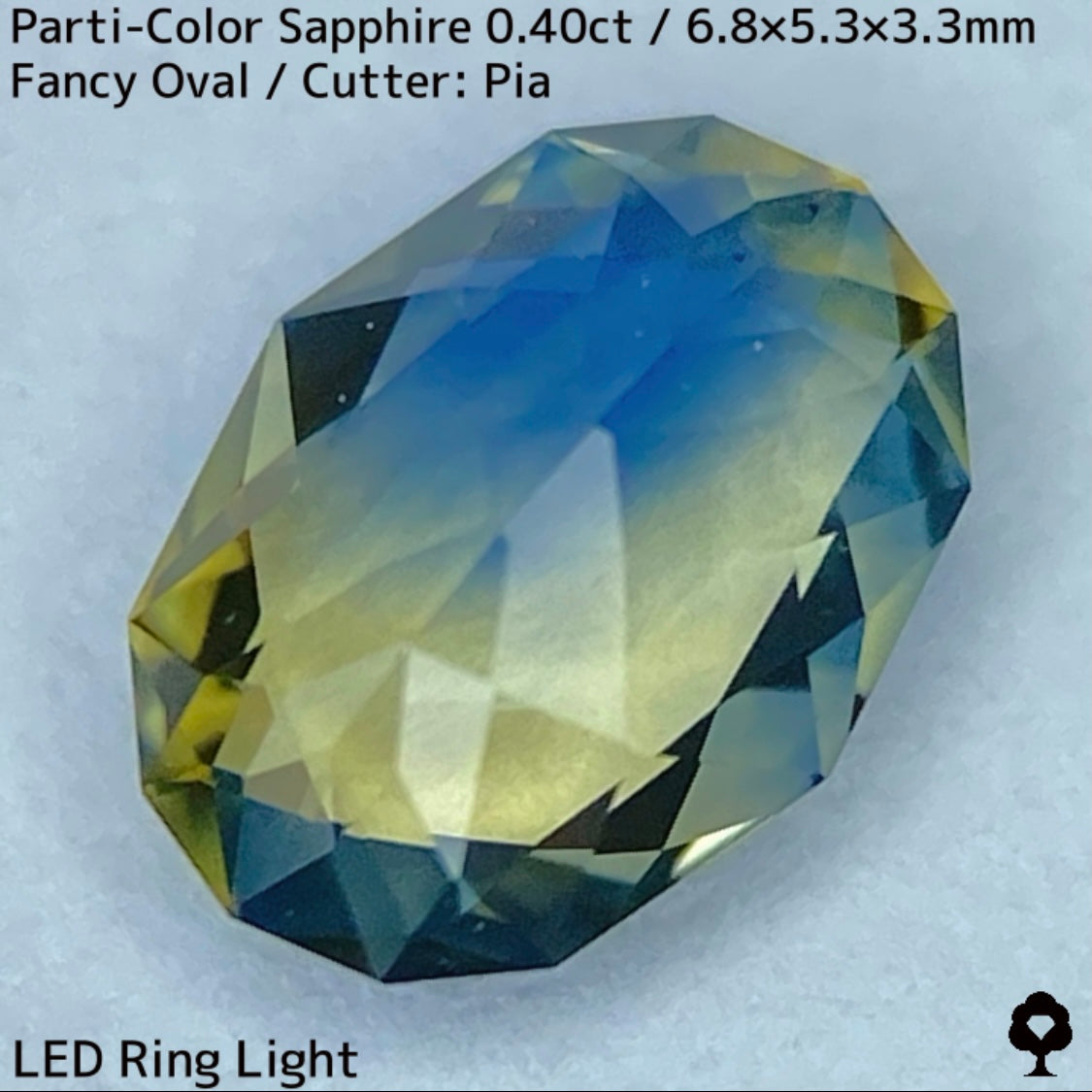 Kanchanaburi Parti-Color Sapphire 0.40ct