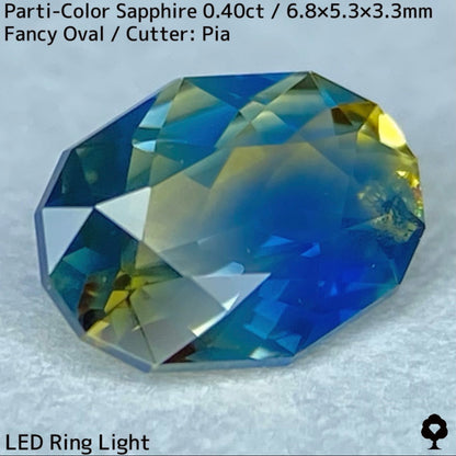 Kanchanaburi Parti-Color Sapphire 0.40ct