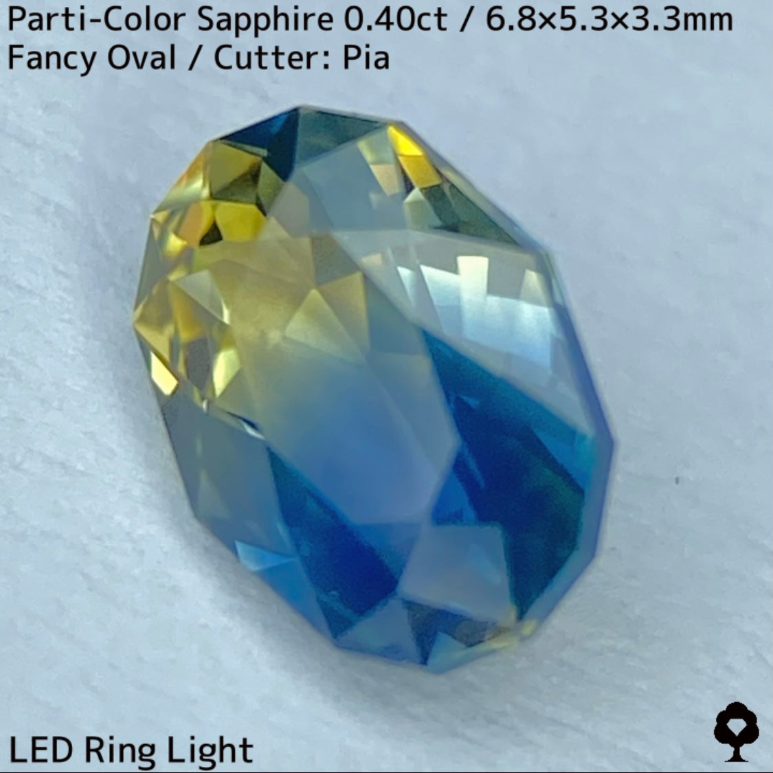 Kanchanaburi Parti-Color Sapphire 0.40ct