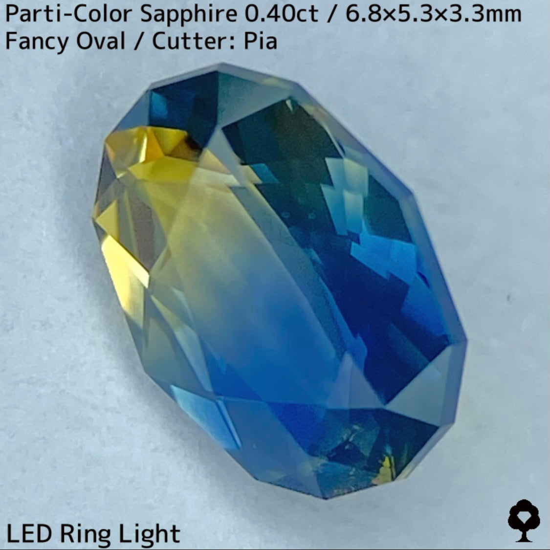 Kanchanaburi Parti-Color Sapphire 0.40ct