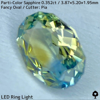 Kanchanaburi Parti-Color Sapphire 0.352ct