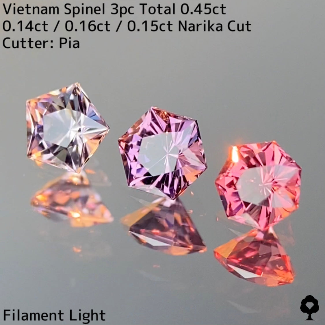 Spinel 3P 0.45ct / Vietnam