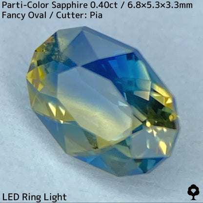 Kanchanaburi Parti-Color Sapphire 0.40ct