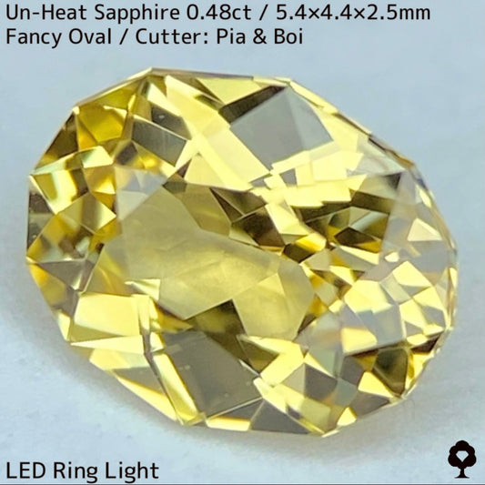 Un-Heat Yellow Sapphire 0.48ct