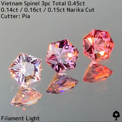 Spinel 3P 0.45ct / Vietnam