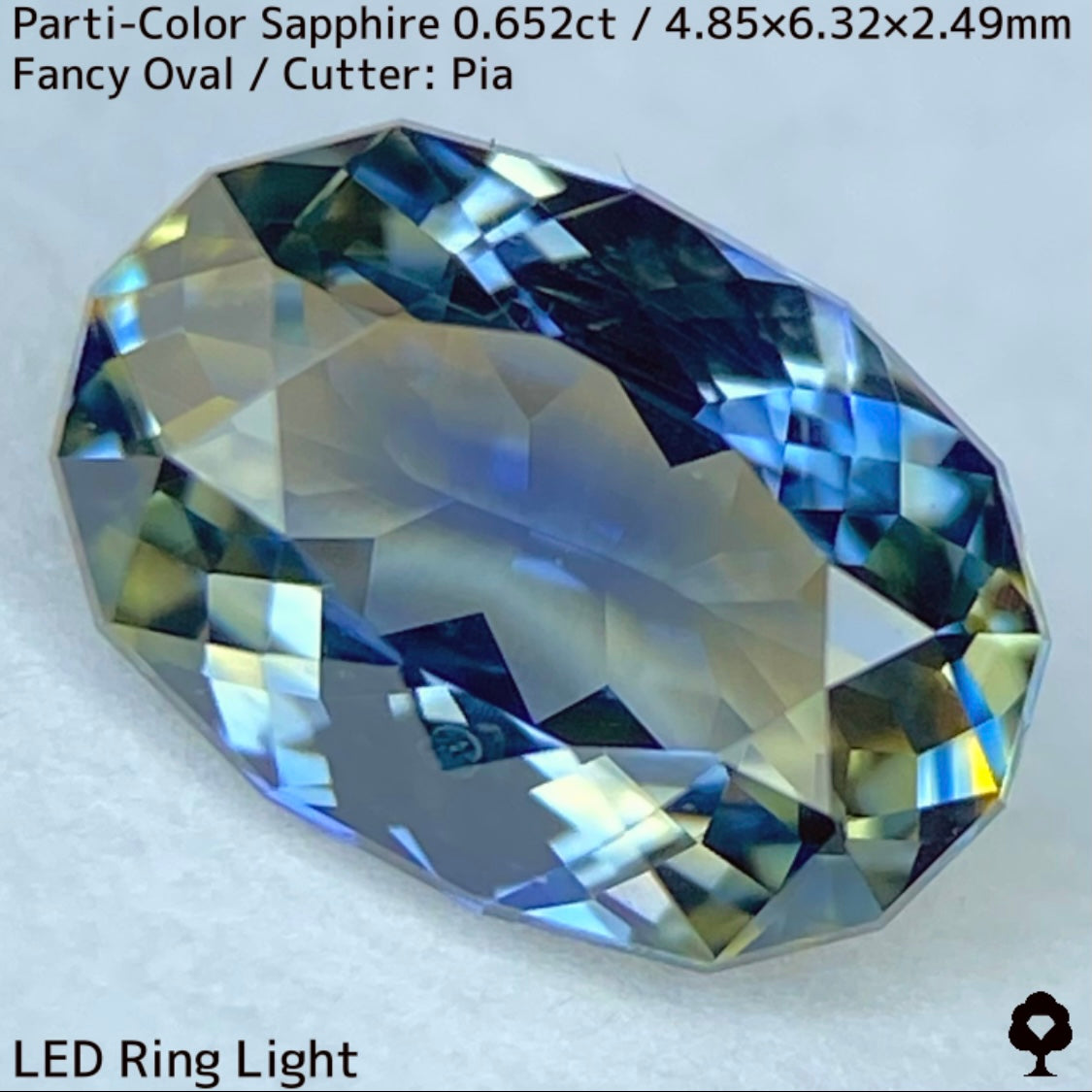 Kanchanaburi Parti-Color Sapphire 0.652ct