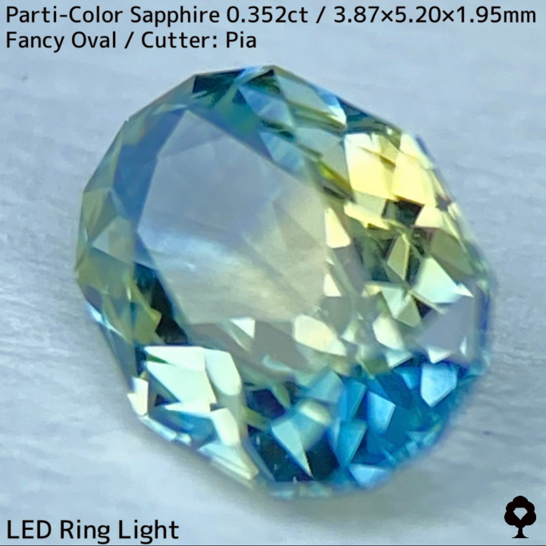 Kanchanaburi Parti-Color Sapphire 0.352ct