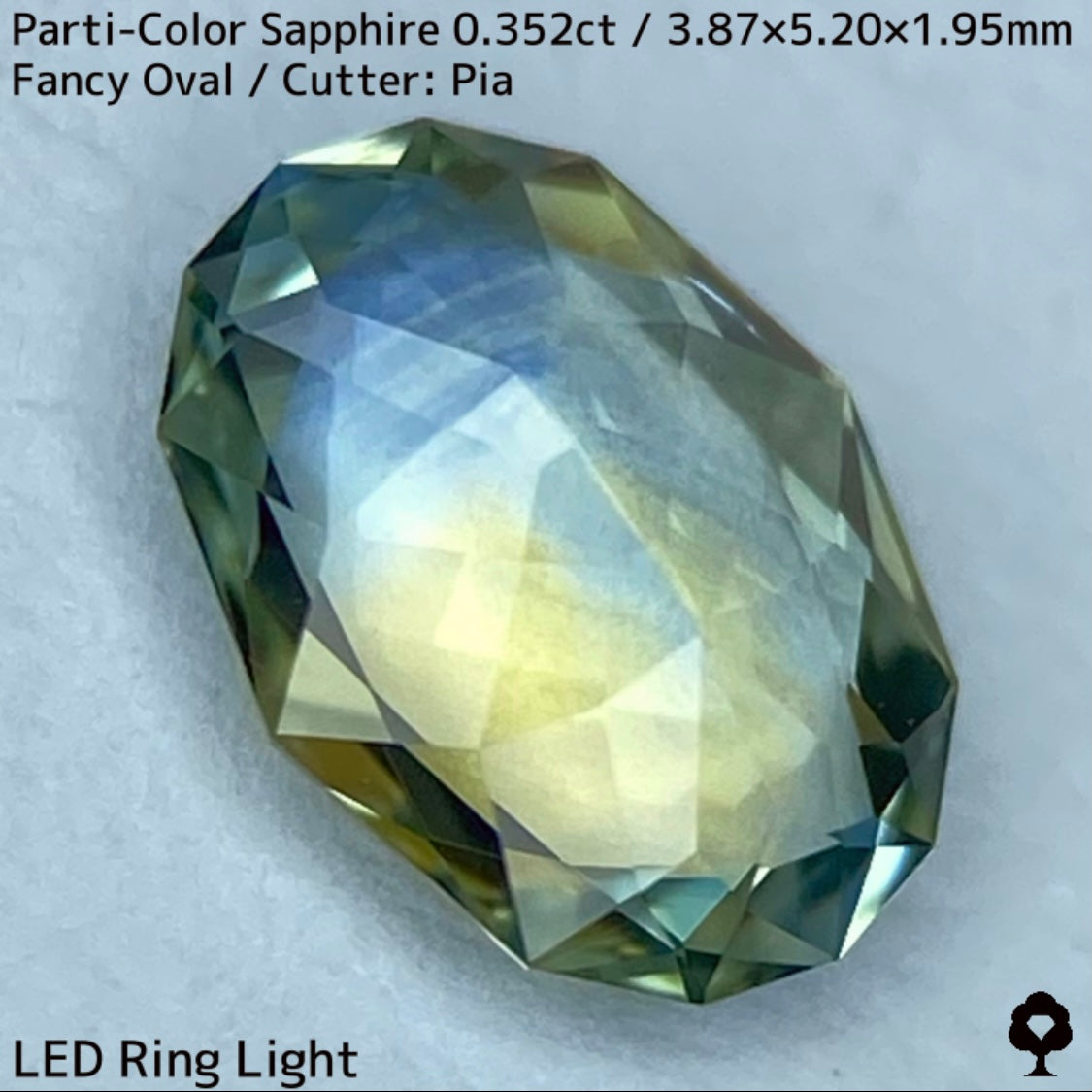 Kanchanaburi Parti-Color Sapphire 0.352ct