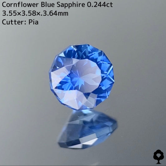 Cornflower Blue Sapphire 0.244ct / Kanchanaburi