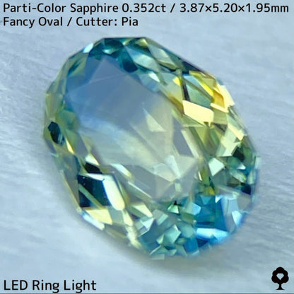 Kanchanaburi Parti-Color Sapphire 0.352ct