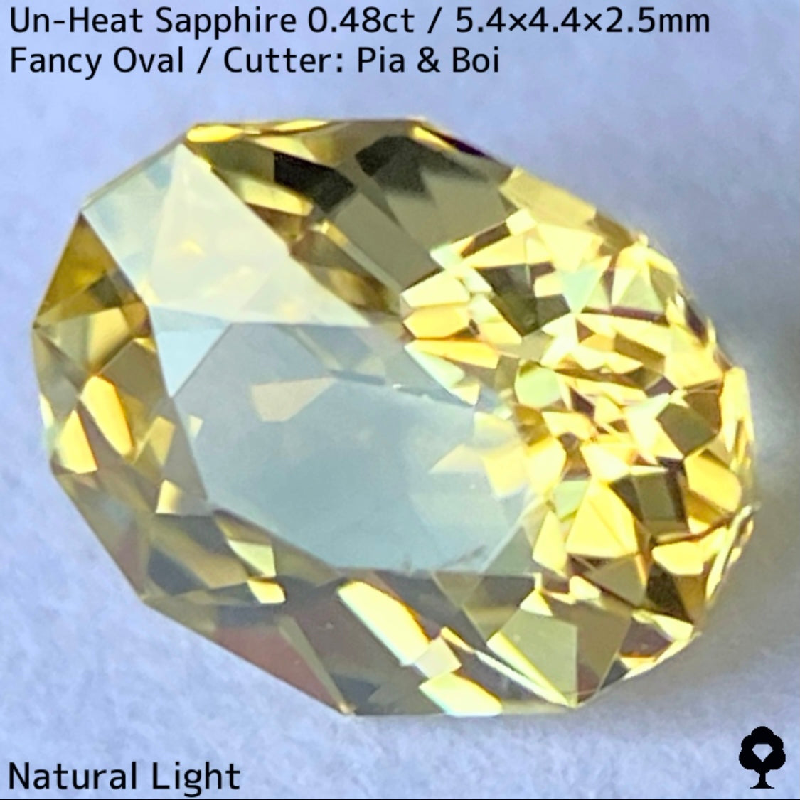 Un-Heat Yellow Sapphire 0.48ct