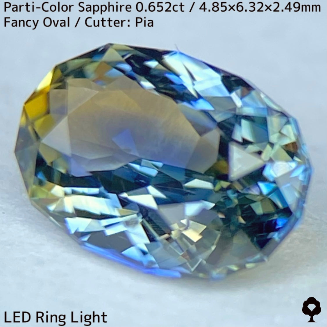 Kanchanaburi Parti-Color Sapphire 0.652ct