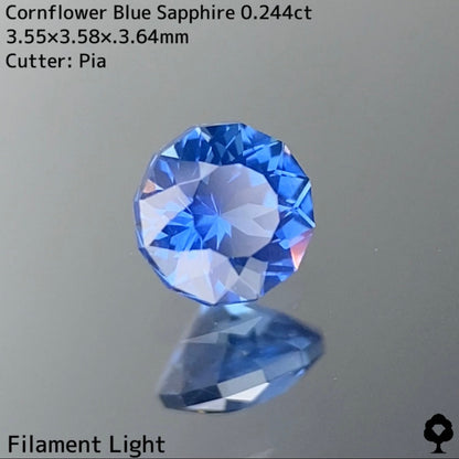 Cornflower Blue Sapphire 0.244ct / Kanchanaburi