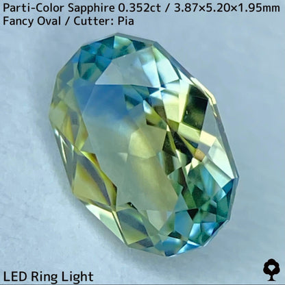 Kanchanaburi Parti-Color Sapphire 0.352ct