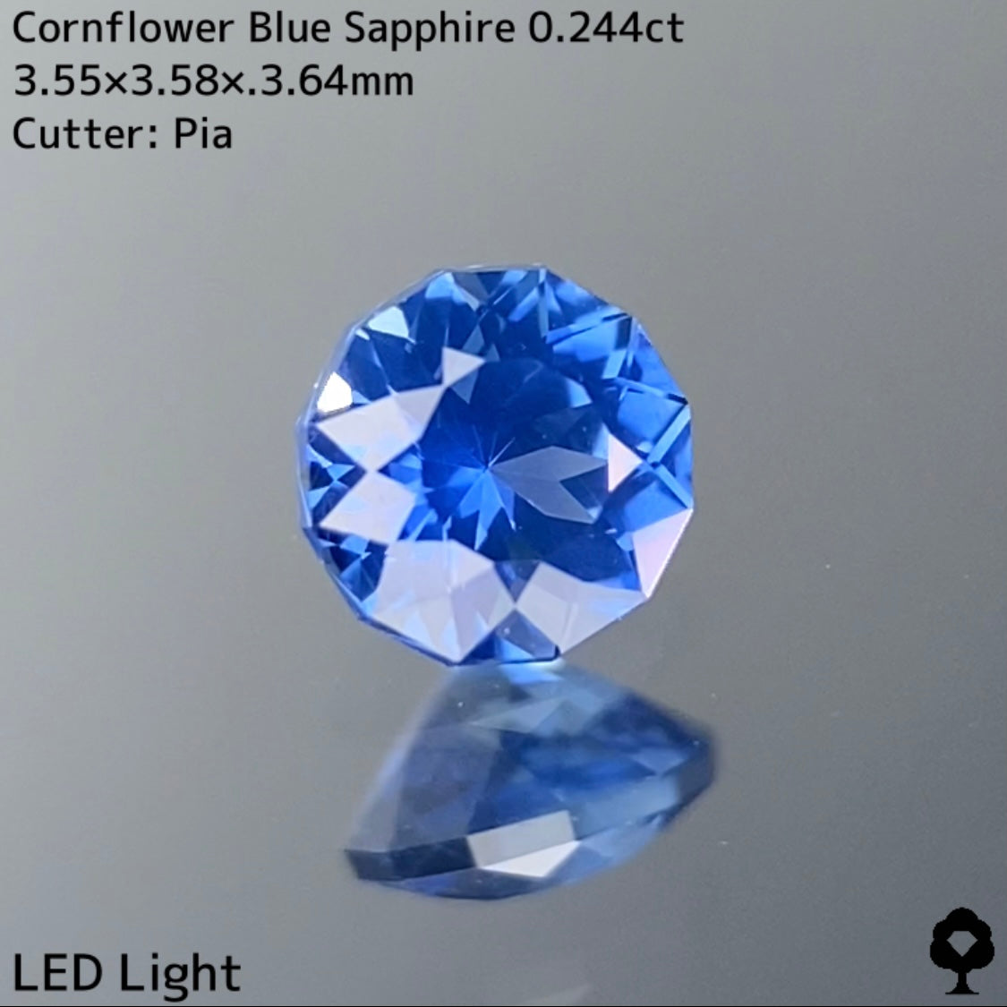 Cornflower Blue Sapphire 0.244ct / Kanchanaburi