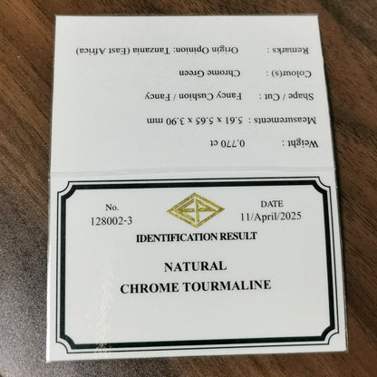Chrome Tourmaline 0.770ct / Tanzania