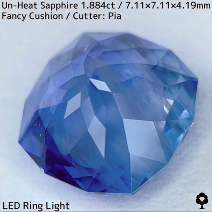 [For the successful bidder only] Unheated sapphire 1.884ct★2024.1.14GTJ Founding Anniversary Chat Auction