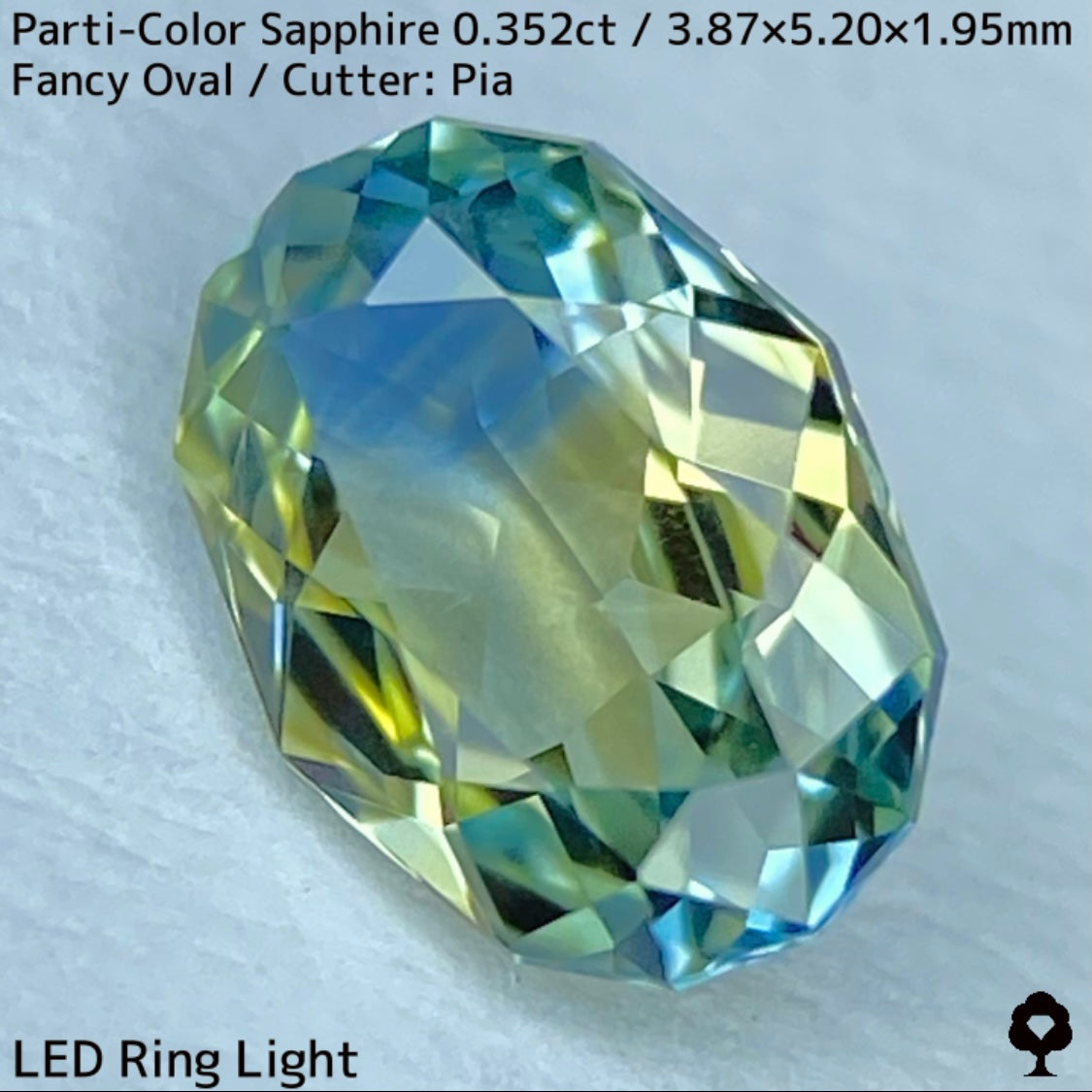 Kanchanaburi Parti-Color Sapphire 0.352ct