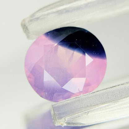 【Trial】“Dark Blue ＆ Silky Pink” Un-Heat Parti-Color Sapphire 1.010ct / Vietnam