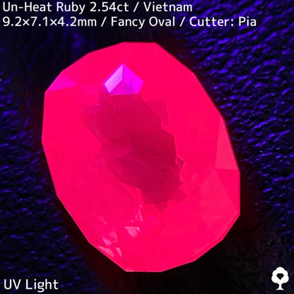 [Ruby Focus] Un-Heat Ruby 2.54ct / Vietnam