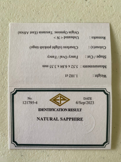 Exclusive for the winners [10/26 (Thu) First purchase of Magic Ticket 🎫 Chat pre-campaign without permission 💎 Abandoned husband abandoned cat cup 🎁 Pure white colorless like a snowy landscape with falling powder snow ★ Unheated sapphire 1.102ct