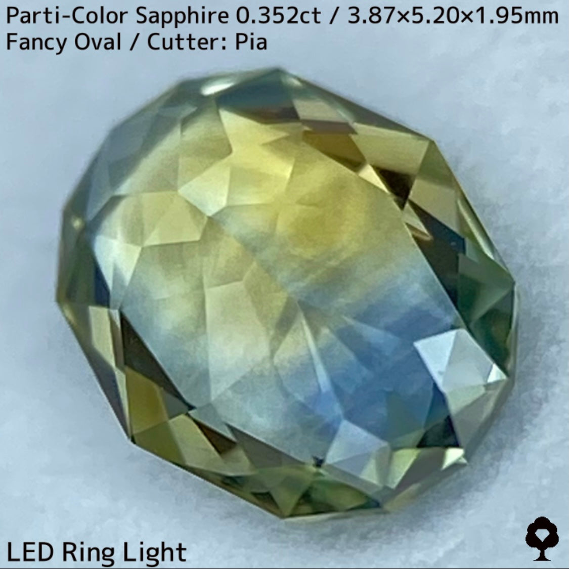 Kanchanaburi Parti-Color Sapphire 0.352ct