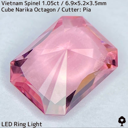 Spinel 1.056ct / Vietnam / Cube Narika "Made form rough stone"