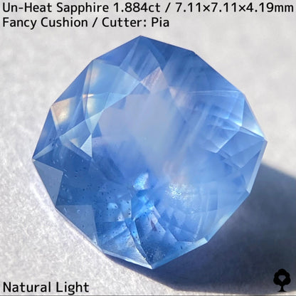 [For the successful bidder only] Unheated sapphire 1.884ct★2024.1.14GTJ Founding Anniversary Chat Auction